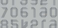 Origami Numbers Light Grey